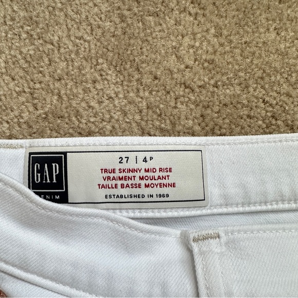GAP SKINNY MID RISE jeans, US 4 petite - Picture 2 of 6